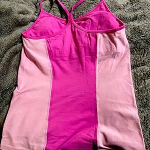 Nike size large workout tank with built in bra top pink